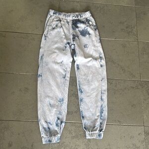 EUC Rag & Bone cotton denim Jean look baggy joggers.  Light weight XS, pockets.